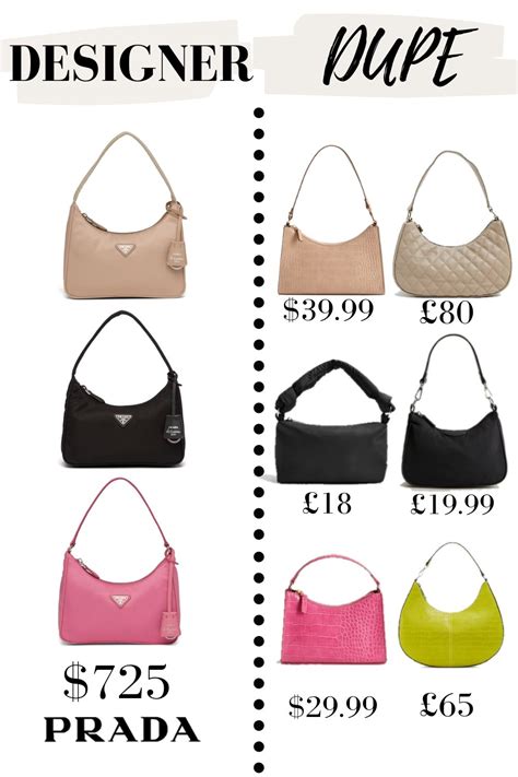 prada nylon bag dupes|prada baguette bag dupe.